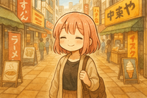 旅行先の昼間に繁華街をぶらぶら??